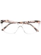 Tom Ford Eyewear Square Frame Glasses - Neutrals