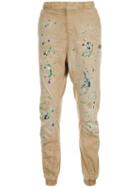 Prps Paint Splatter Tapered Trousers, Men's, Size: 36, Nude/neutrals, Cotton