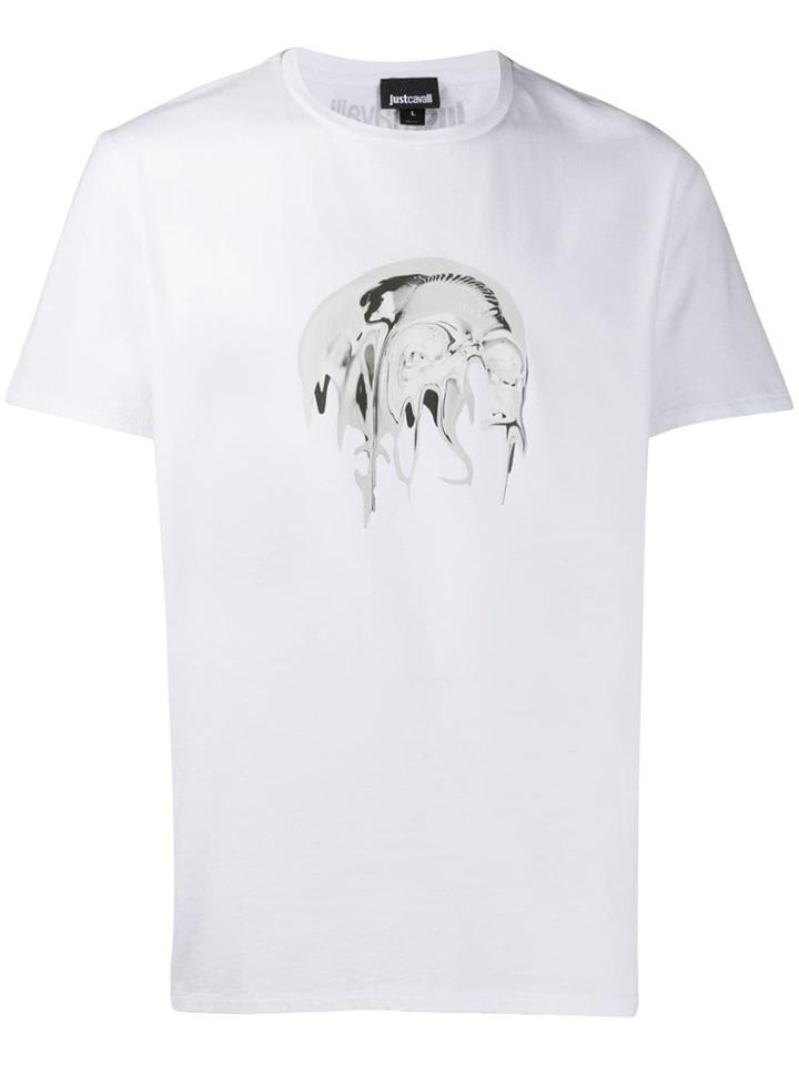 Just Cavalli Art Print T-shirt - White