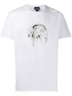 Just Cavalli Art Print T-shirt - White