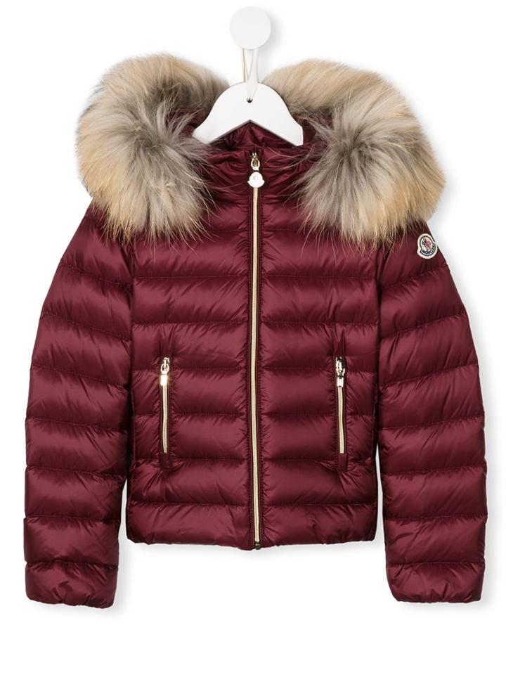 Moncler Kids 'solaire' Padded Jacket, Boy's, Size: 8 Yrs, Red