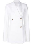 Helmut Lang Classic Double-breasted Coat - White