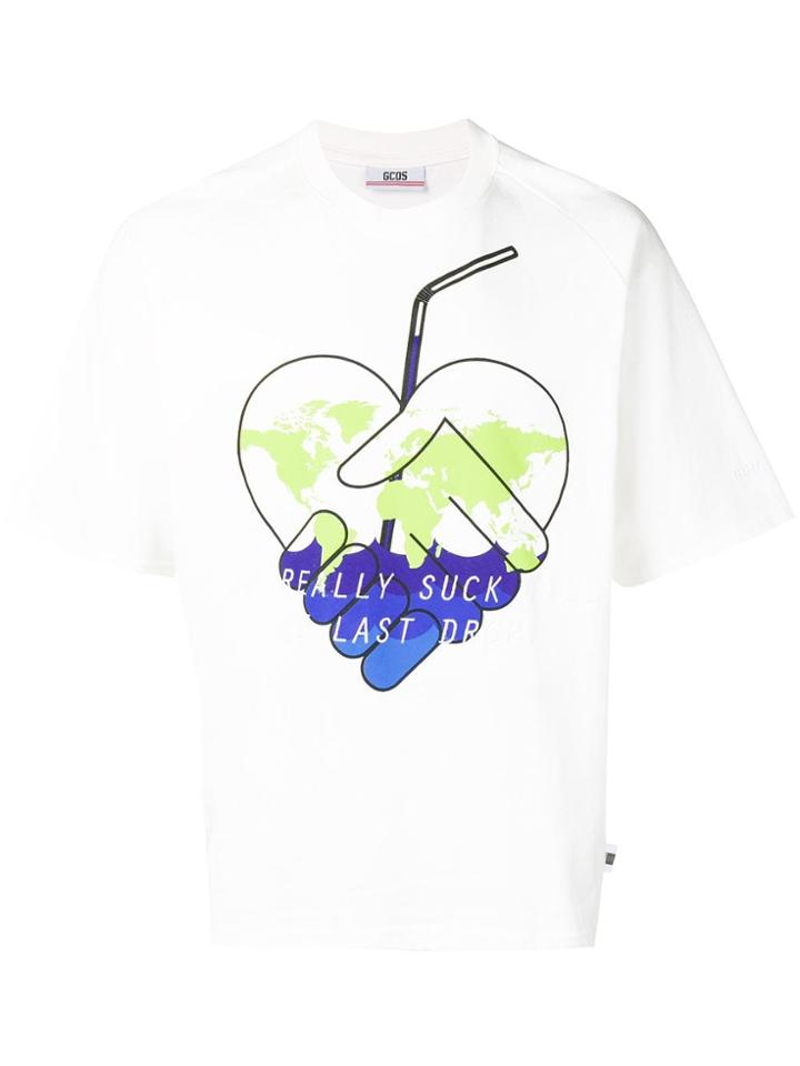 Gcds Eco Raglan T-shirt - White