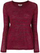 Isabel Marant Étoile Striped Long Sleeve T-shirt - Red
