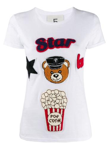 5 Progress Patch Detail T-shirt - White