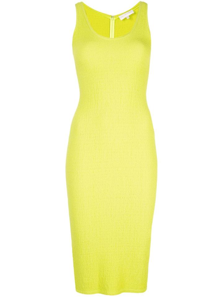 Christian Siriano Midi Fitted Dress - Green