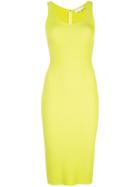 Christian Siriano Midi Fitted Dress - Green