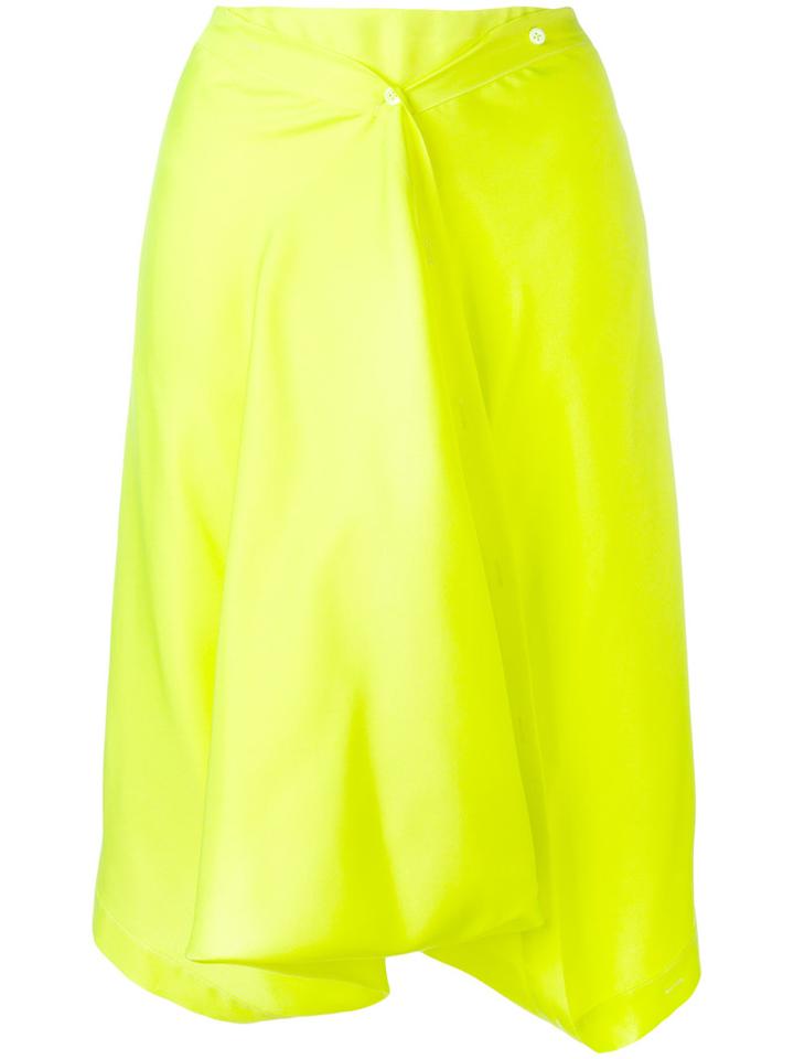 Sies Marjan Pleated Skirt, Women's, Size: 2, Green, Silk