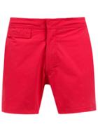 Amir Slama Mid Rise Swim Shorts - Red