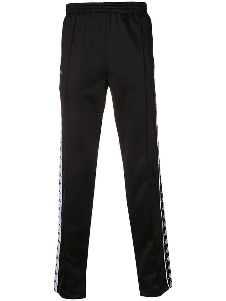 Kappa Piped Logo Tape Joggers - Black