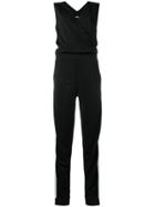 Karl Lagerfeld Logo Stripe Jumpsuit - Black