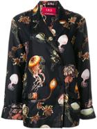 F.r.s For Restless Sleepers Jellyfish Print Blouse - Black