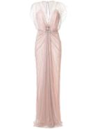 Jenny Packham Amelie Beaded Evening Dress - Pink