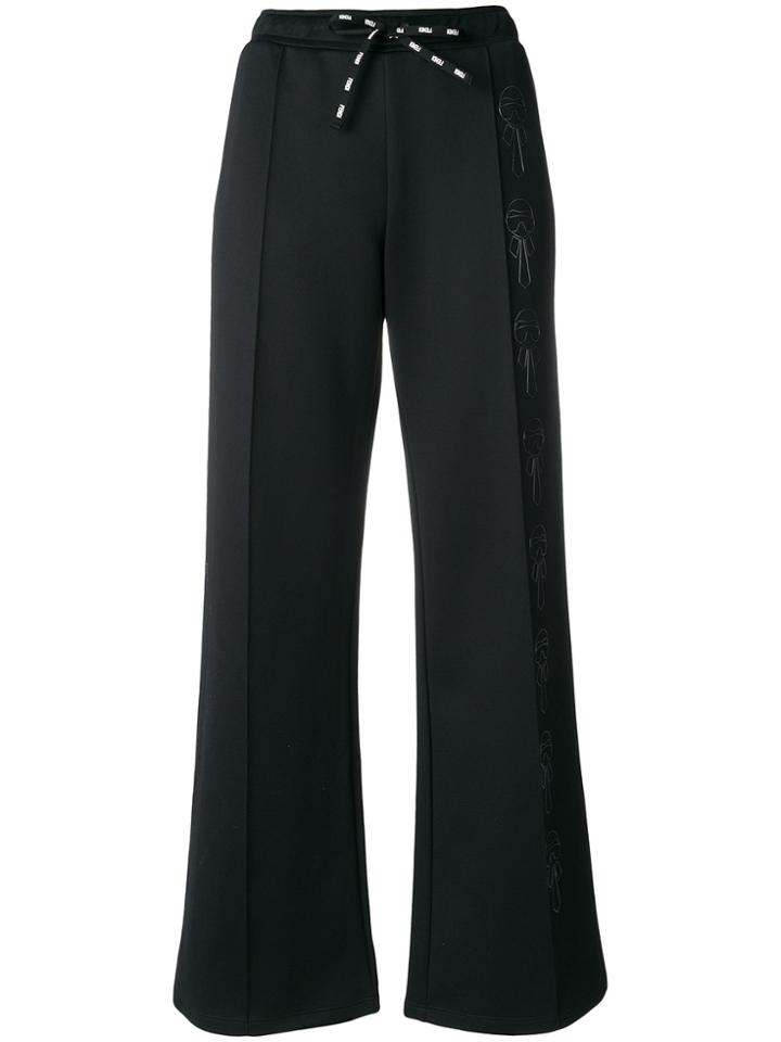 Fendi Pants With Karlito Print - Black