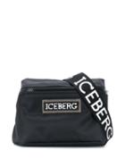 Iceberg Logo Patch Belt Bag - Black