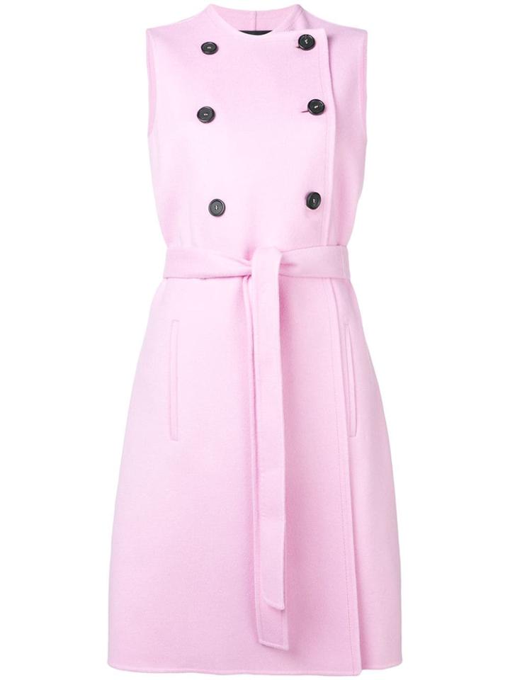Rochas Double-breasted Sleeveless Coat - Pink