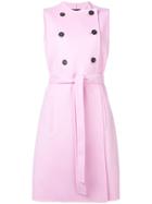 Rochas Double-breasted Sleeveless Coat - Pink