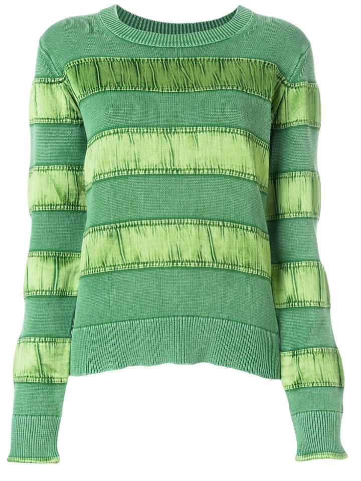 Sies Marjan Striped Pattern Jumper - Green