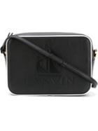 Lanvin Nomad Crossbody Bag, Women's, Black, Calf Leather/cotton/polyester