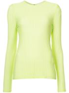 Christian Siriano Long-sleeve Fitted Sweater - Green