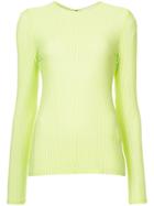 Christian Siriano Long-sleeve Fitted Sweater - Green