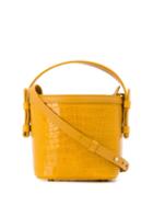 Nico Giani Croc-effect Bucket Bag - Yellow