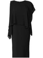 Chalayan Drape Frame Dress - Black