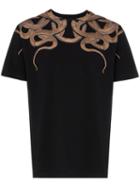 Marcelo Burlon County Of Milan Snakes-print T-shirt - Black