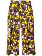 P.a.r.o.s.h. Floral Cropped Trousers - Yellow & Orange