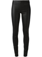 The Row 'moto' Leggings, Women's, Size: Xs, Black, Lamb Skin/cotton/spandex/elastane