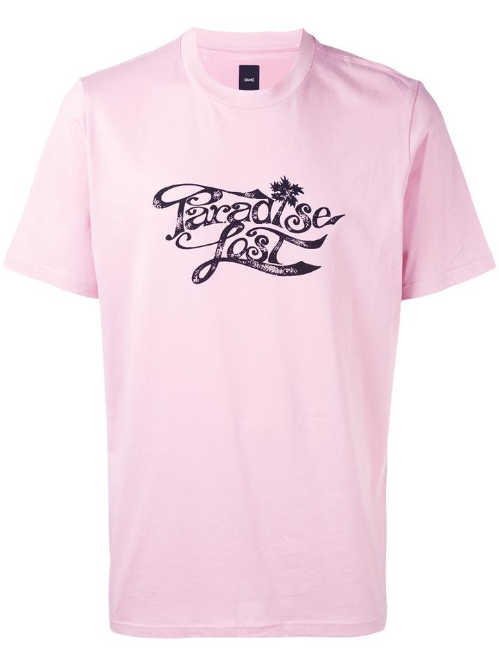 Oamc - Paradise T-shirt - Men - Cotton - S, Pink/purple, Cotton