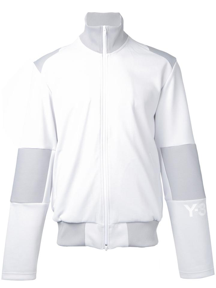 Y-3 - Arm Logo Zipped Sweatshirt - Men - Cotton/polyester - Xl, White, Cotton/polyester