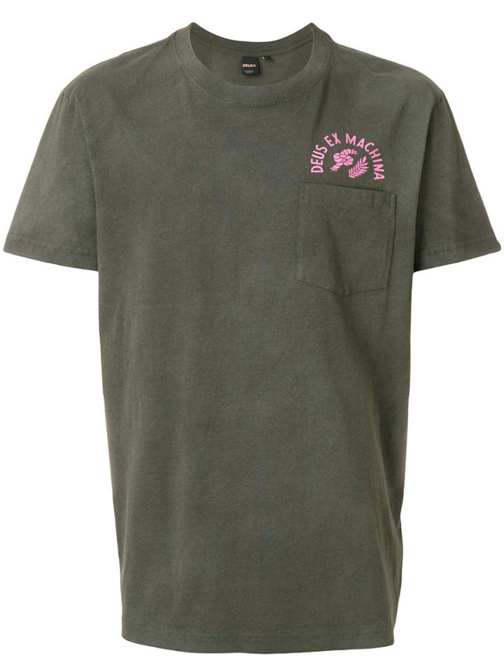 Deus Ex Machina Logo Print T-shirt - Green