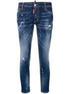 Dsquared2 Runway Cropped Jeans - Blue