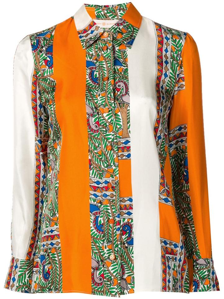 Tory Burch Colour Block Shirt - Orange