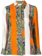 Tory Burch Colour Block Shirt - Orange