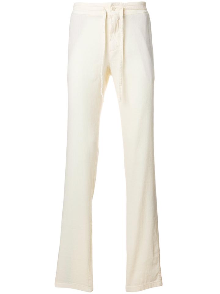 Loro Piana Drawstring Mid Rise Trousers - White
