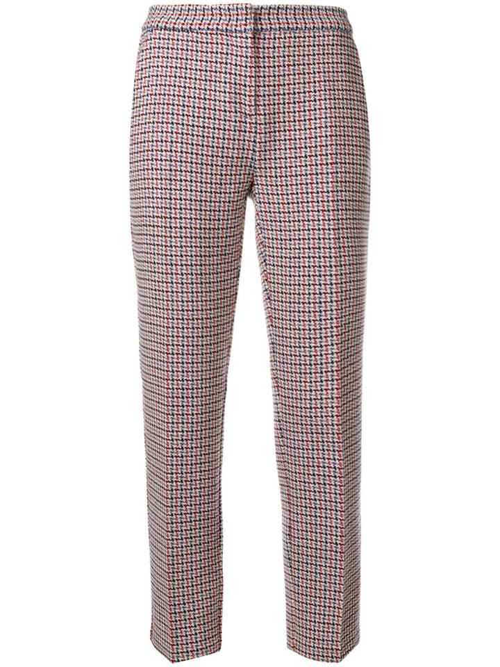 Pinko Checked Trousers - Red