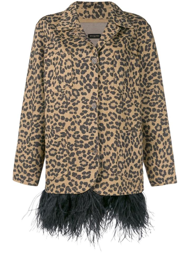 Simonetta Ravizza Leopard Print Blazer - Brown