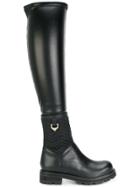 Twin-set Quilted Thigh-length Boots - Black
