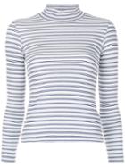 Golden Goose Deluxe Brand - Striped Turtleneck Top - Women - Cotton/polyester - Xxs, White, Cotton/polyester