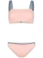 She Made Me Lilah Crochet Bikini - Pink