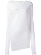 Lost & Found Rooms Asymmetric T-shirt, Women's, Size: Medium, White, Cotton