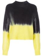 Proenza Schouler Pswl Dip Dye Crewneck Sweater - Green