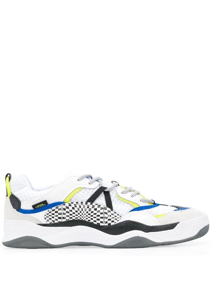 Vans Checked Panel Sneakers - White