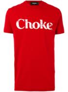 Dsquared2 - Choke Print T-shirt - Men - Cotton - Xs, Red, Cotton