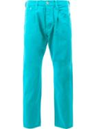 Ganryu Comme Des Garcons - Straight Trousers - Men - Cotton - L, Blue, Cotton