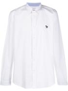 Ps Paul Smith Embroidered Logo Shirt - White