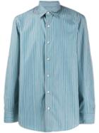 Salvatore Piccolo Striped Shirt - Green
