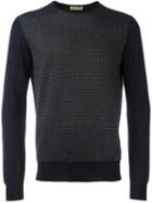 Cruciani Crew Neck Sweater, Men's, Size: 54, Blue, Cashmere/silk